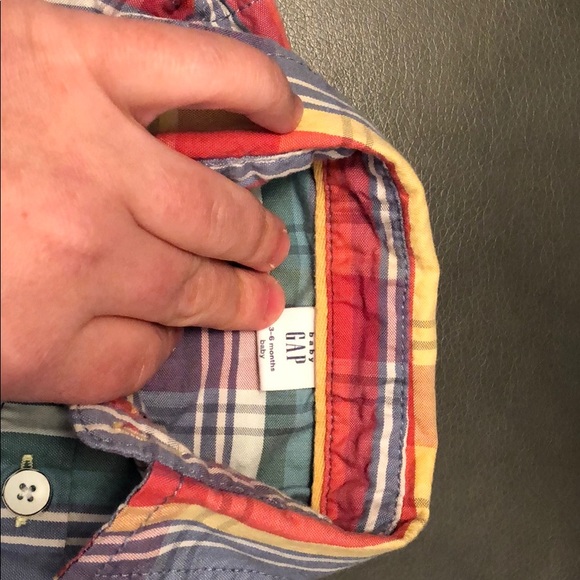 Baby Gap, Rainbow button up, onesie - Picture 4 of 4